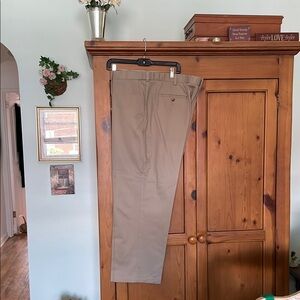 Tan Chinos Classic Straight-Leg Pants